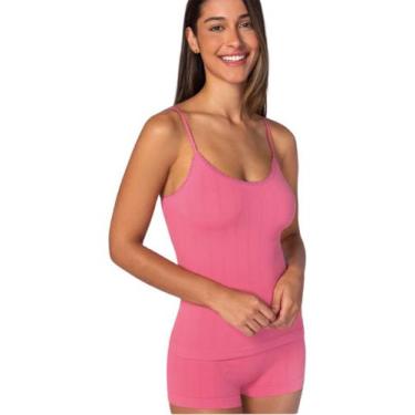 Imagem de Calcinha Boxer Feminina Lupo Sem Costura Secret 40348-001, Coral, P