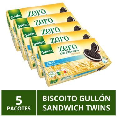 Imagem de Biscoito Gullón Sem Açúcar, Sandwich Twins, 5 Pacotes