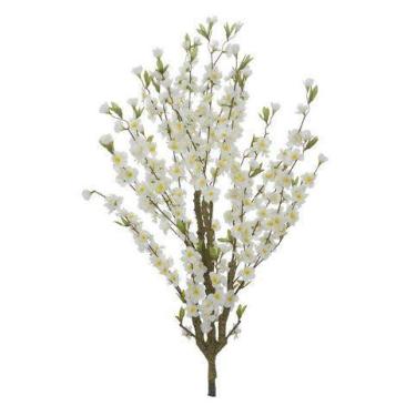 Imagem de Planta Árvore Artificial Cherry Blossom Branco 1m - FLORESCER DECOR