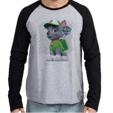 Imagem de Camiseta Manga Longa Patrulha Canina Rocky - Empório Dutra, G  adulto