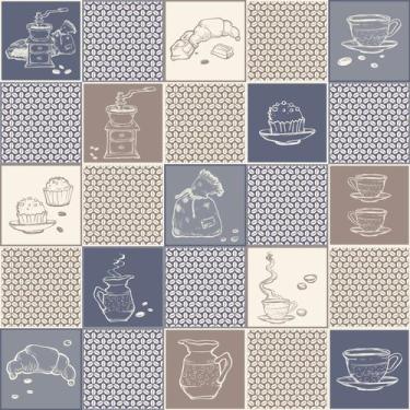 Imagem de Adesivo de Azulejo Cozinha Café 15x15cm com 72un - Quartinhos