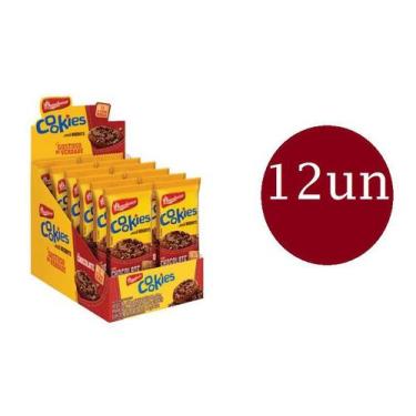 Imagem de kit 12 Biscoito Cookie gotas de Chocolate 60g Bauducco