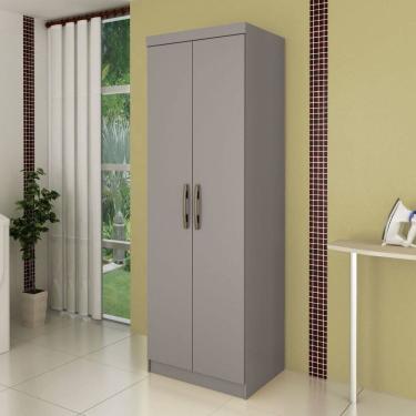 Imagem de Armário Multiuso 2 Portas 5 Prateleiras Santos Mapi Móveis Ardósia