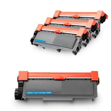 Imagem de Kit Com 3x Toner Compatível Com TN660 TN2340 TN2360 TN2370 - Premium, 