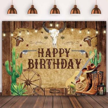 Imagem de ADOFUN Wild West Western, caubói, aniversário, 20 x 1,8 m, faixa de celeiro de madeira rústica para recém-nascidos, chá de bebê, eventos, artigos de festa, decoração, cabine fotográfica, estúdio, foto