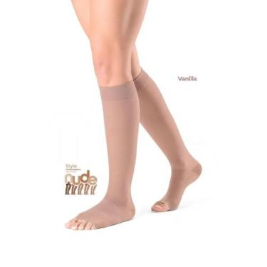 Imagem de Meia 3/4 782 20-30 Normal PÉ Aberto Vanila Ever Sheer Nude - Sigvaris,
