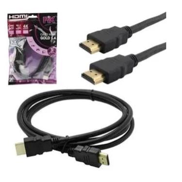 Imagem de Cabo hdmi gold 1.4 4k ultrahd com 2 metros pix chip sce - kit c/12 un