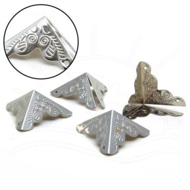 Imagem de Canto para Caixas Pequeno com Relevo 2,5cm - 4 unid - Metalurgica Antu