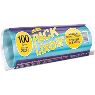 Imagem de Sacos de Lixo PACK LIXO Econômico Azul 100 litros – Uso residencial diário, ideal para lixos leves, com ótimo custo-benefício