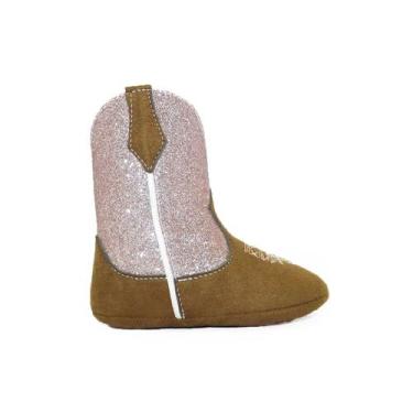 Imagem de Bota Texana Bebê Rosa Infantil Confortável Estilo Country - Kapell, 20