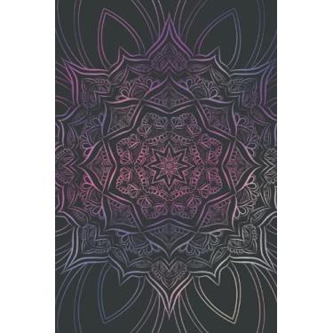 Imagem de Notebook - Neon Mandala - A beautiful and unique ISOMETRIC GRID PAPER notebook/journal. 200 pages. 90gsm paper. A5 notebook: Travel Friendly - Back To School - Gift
