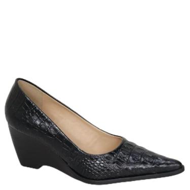 Imagem de Dina Mirtz, Scarpin Salto Anabela 7 cm Dina Mirtz Tamanho:35;cor:Preto