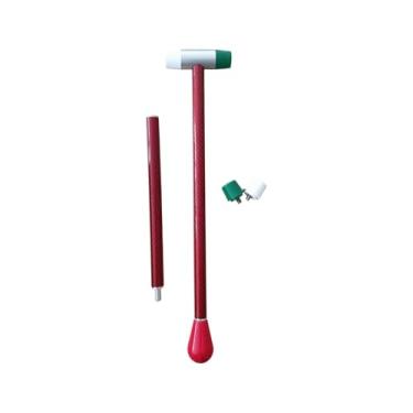 Imagem de JicSuXi Martelo de reparo de amassados sem pintura para carro, martelo de remoção de amassados, ferramenta profissional multiuso para tocar e descer, Vermelho