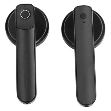 Imagem de Fechadura de Porta Com Impressão Digital, Entrada Sem Chave, Botão Inteligente de Impressão Digital Biométrica Com Chaves de Emergência, Alarme de Bateria Fraca, Carregamento