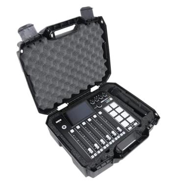Imagem de Case Club Estojo Rígido para Transporte-Serve para Rodecaster Pro 2, 2 Microfones Sem Fio E Cabos-Estojo com Trava com Espuma Pré-Cortada para Absorção de Choques Serve para Equipamentos Prontos Para