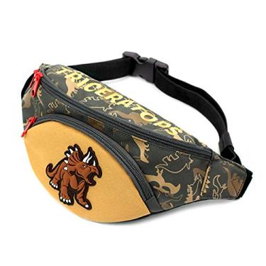 Imagem de Pochete de cintura estilo dinossauro para crianças, meninos e meninas (Tricerátop)