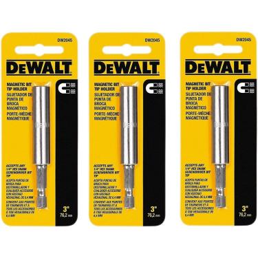 Imagem de Suporte magnético Bit Tip DEWALT DW2045 Professional de 3 polegadas (pacote com 3)