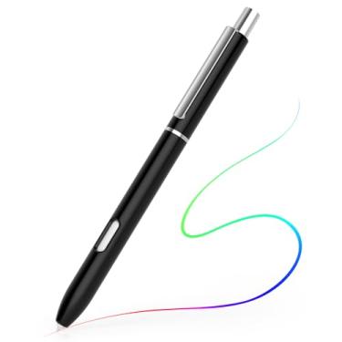 Imagem de AZF Estojo para caneta compatível com Samsung Galaxy Tab S7/S7plus/S8/S8Ultra/S9/S9 Ultra/S10 S, com clipe resistente, capa rígida para PC S, suporta toque duplo, leve. (Preto)