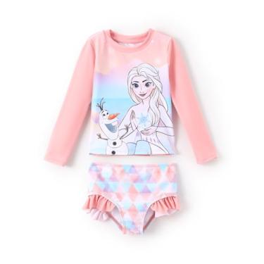 Imagem de Disney Mickey and Friends Maiô Rashguard de manga comprida de duas peças, Disney Elsa -...