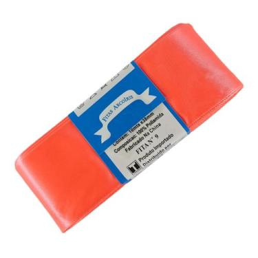 Imagem de Fita de Cetim Trader 38mm N9 com 10 Metros, COR 23 LARANJA FLUORESCENT