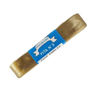 Imagem de Fita de Cetim Trader 15mm N3 com 10 Metros, COR 105 BEGE ESCURO, 10 Me