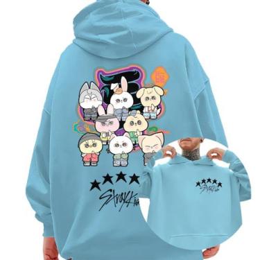 Imagem de Moletom Blusa De Frio Skz Stray Kids Star Banda Kpop Cartoon - Abstrac