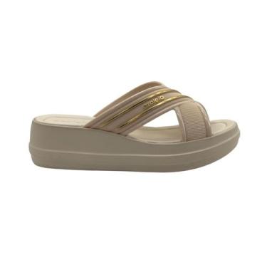 Imagem de Sandália Plataforma Alta Feminina Azaleia Soft Slide - Grendene, Off, 
