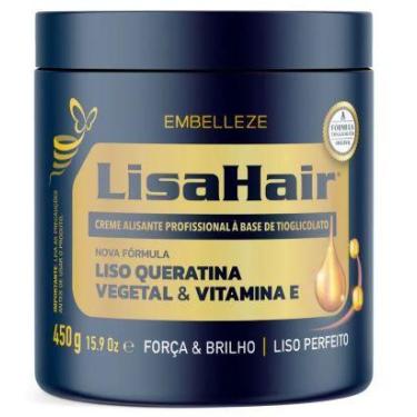 Imagem de Creme Alisante LisaHair Liso Queratina 450G - Embelleze