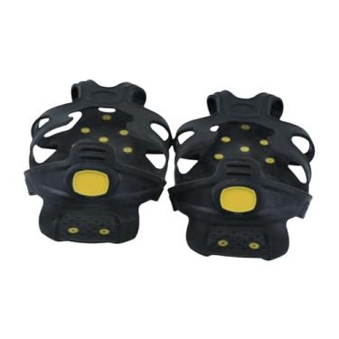 Imagem de Pegciuho Crampons Cleats Cleat Spikes Gripper Spikes para acampar, caminhar, ao ar livre, neve, caminhada, Xl