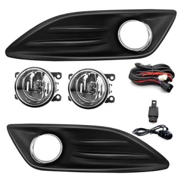 Imagem de 1 par de faróis de neblina de substituição para 2013 2014 2015 2016 2017 2018 Fiesta & 2019 Ford Fiesta S/SE faróis de neblina dianteiros