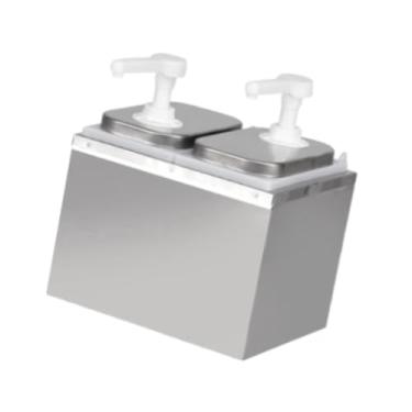 Imagem de IEUDNS Molho Dispenser Bomba Bomba Garrafa de xarope de 2000 ml com molhos de bomba Bomba de xarope de ketchup de garrafa de pressão de frutose para cozinha, 2l 2 Cabeça