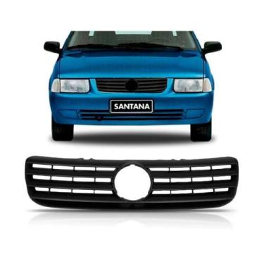 Imagem de Grade Radiador Santana 1999 2000 2001 2002 2003 2004 2005 2006 Preto -