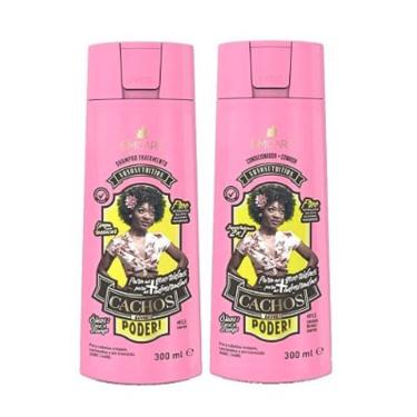 Imagem de Shampoo + Condicionador para Cabelos Crespos ou Cacheados barrominas Cachos Têm Poder!
