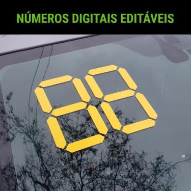 Imagem de 10und  Adesivos - Ano De Fabricação De Carro - Amarelo - Adesivo Rei