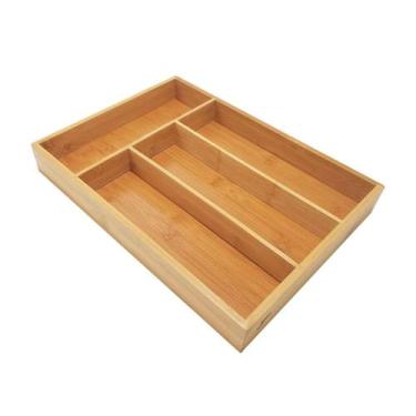 Imagem de Separador De Talheres Organizador De Gavetas Bambu Yoi Tyft
