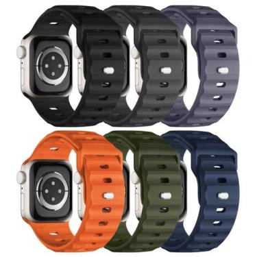 Imagem de Pacote com 6 pulseiras esportivas compatíveis com Apple Watch Ultra 2 
