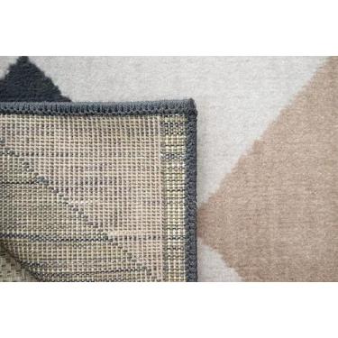 Imagem de Tapete 3D Taupe 3X4M 300X400Cm Geometrico Alto Relevo Grego - Tapete M