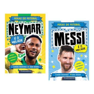 Imagem de Kit Feras do Futebol - Neymar e Messi: Fatos, histórias e dados - Kit 