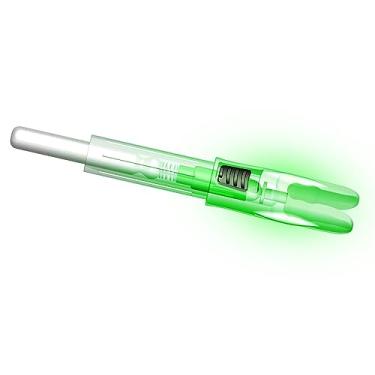 Imagem de Reikawa G X H S GT Nocks iluminados para flechas com arcos .165 .204 .233 .244 .246 Light up Knocks Archery illuminocks arco composto de flecha LED para caça e tiro pacote com 6 (verde, P/0,6 cm)