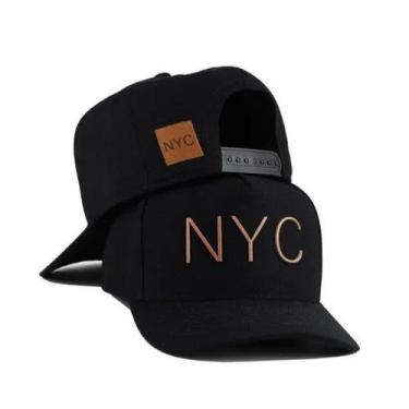 Imagem de Boné new york nyc fecho plástico tecido de alta qualidade e ótimo enca