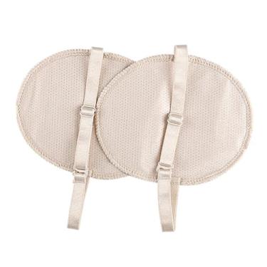 Imagem de Kokiya Protetor de axila 2 peças, lavável, invisível, reutilizável, para homens e mulheres, respirável, absorvente de suor nas axilas, Pele