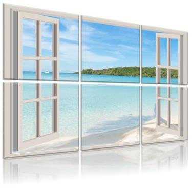 Imagem de HIRESC Pacote com 6 painéis acústicos artísticos de espuma de parede à prova de som, painéis absorventes de som de 182 x 121 cm, bloqueador de som decorativo, tratamento acústico para estúdio de