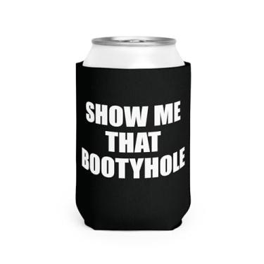 Imagem de FUNNY TRUCKER HATS Mostre-Me Aquele Buraco Na Lata Cooler Coolie Engraçado - Presente De Brincadeira Elefante Branco Suporte Cerveja Refrigerante Caddie Party