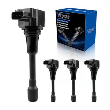 Imagem de Vipcar Pacote De Bobinas Ignição Com 4 Peças, Compatível Nissan Altima 2007-2018 2.5L, Rogue 2008-2020 Sentra 1.8/2.0/2.5L, Frontier 2.4/2.5L Somente A Gasolina, Versa Cube Qx60, Equator 2009-2012 #