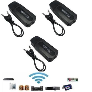 Imagem de kit 3 Adaptador Receptor Bluetooth Usb Para Caixa De Som Doméstico Pc 