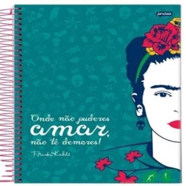 Imagem de Caderno Univ. Espiral Cd Frida Kahlo 80fls 1mat Jandaia