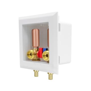 Imagem de Highcraft Caixa de saída de máquina de lavar caixa de válvula de saída universal compacta para máquinas de gelo, válvulas de gás, válvulas de admissão de ar, máquina de lavar, conexão de expansão PEX