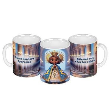 Imagem de Caneca branca católica animação divina (14926)