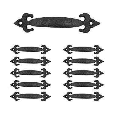 Imagem de Puxadores de armário de ferro forjado preto 9,5 cm (3 7/8")