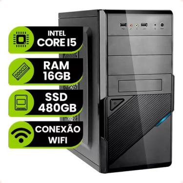 Imagem de Computador Pc Cpu Intel Core I5 16gb Ram Ssd 480gb Wifi Windows 10 - L